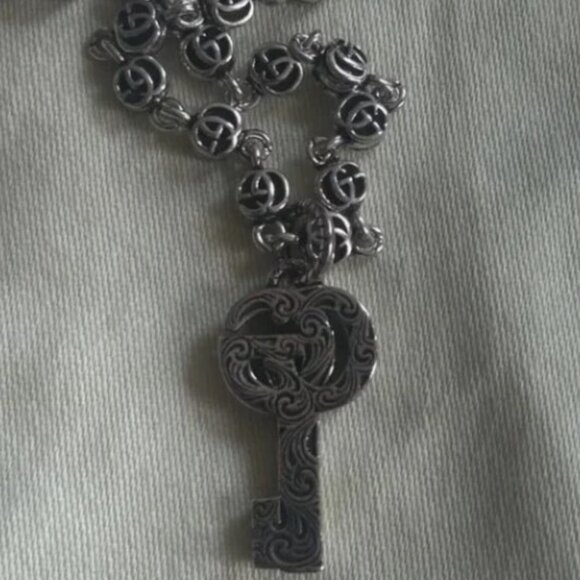 Gucci key pendant GG necklace - Picture 4 of 5